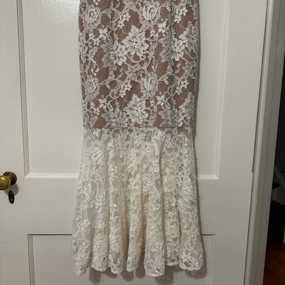 Bronx & Banco White Lace Midi Dress, XS - Picture 3 of 6